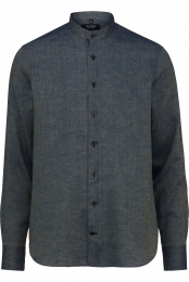 OLYMPSIGNATURECasualLinnenOverhemdgrijsEffen