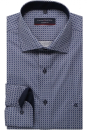 CasaModaOverhemdblauwBedrukt