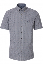 CasaModaCasualOverhemdKortemouwblauw