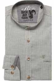 JupiterTencelTraditioneeloverhemdgroenGestreept