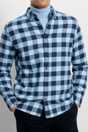 OLYMPCasualOverhemdblauwRuit