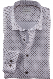 OLYMPLevelFiveOverhemdwitBedrukt