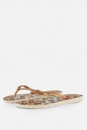 HavaianasLeopardSlimPointSlippersbeigeRubber