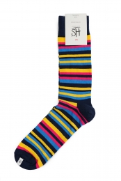 HappySocksStripesokken-geelblauw