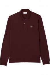 LacostePoloshirtlangemouwwijnroodEffen