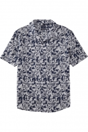 OLYMPCasualOverhemdKortemouwmarine