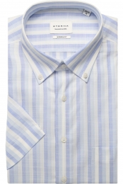 ETERNAOverhemdKortemouwblauw