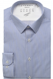 ETERNAPerformanceOverhemdmarineGestreept