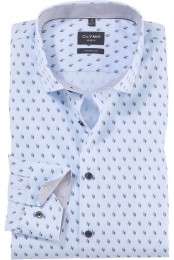 OLYMPNoSixOverhemdtaupeBedrukt