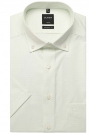 OLYMPLuxorOverhemdKortemouwlimegroen