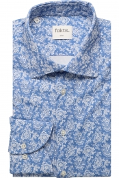 faktsLeisureOverhemdblauwMotief