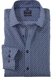 OLYMPLuxorOverhemdmarineBedrukt