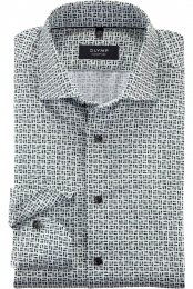 OLYMPSIGNATUREOverhemdlichtgroenBedrukt