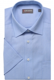 LeonardobyJupiterOverhemdKortemouwblauw