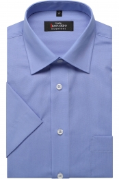 LeonardobyJupiterOverhemdKortemouwblauw