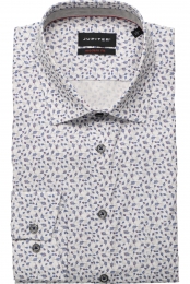 JupiterOverhemdmiddenblauwMotief