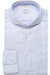 SeidenstickerOverhemdlichtblauwMotief