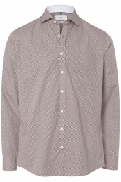 BraxOverhemdbruinMotief