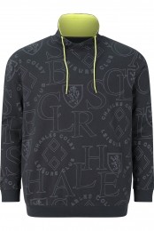 CharlesColbySweatshirtdonkergrijsBedrukt