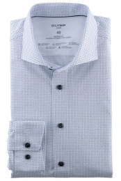 OLYMPLuxor24SevenJerseyshirtblauwwitMotief