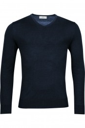 ThomasMaineTruiV-halsblauwEffen