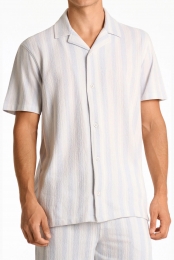 LindberghJerseyshirtbeigeGestreept