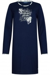 DonkerblauwkatoenennachthemdPastunette