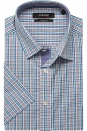 LeonardobyJupiterOverhemdKortemouwveelkleurig