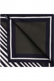 OLYMPSIGNATUREPochetgroenblauwwitGestreept