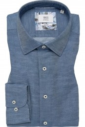 ETERNA1863LinnenOverhemdmarineEffen