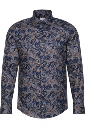 SeidenstickerOverhemdgrijsMotief