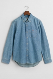 GANTDenimshirtlichtblauwEffen