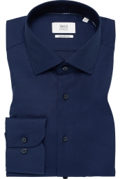 ETERNA1863OverhemdmarineGestructureerd