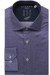 ETERNAPerformanceOverhemdmarineBedrukt