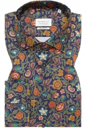 ETERNAOverhemddonkergroenBedrukt