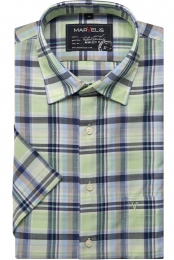 MarvelisCasualOverhemdKortemouwlimegroen