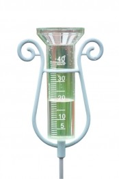 Regenmeterinclkoppelbarealuminiumsteel110cm-40ml-Nature
