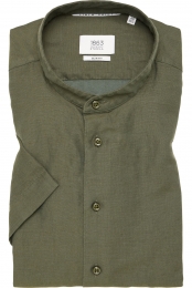 ETERNA1863LinnenOverhemdgroenEffen