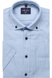 MarvelisCasualOverhemdKortemouwblauw