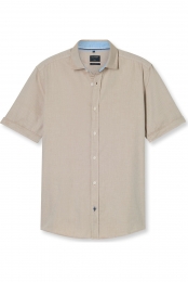OLYMPCasualOverhemdKortemouwbeige