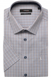 LeonardobyJupiterOverhemdKortemouwbeige