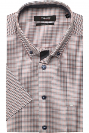 LeonardobyJupiterOverhemdKortemouwbeige