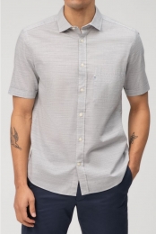 OLYMPCasualOverhemdKortemouwmarine