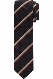 OLYMPStropdasdonkerroodGestreept