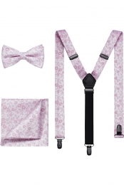 OLYMPSetbretelsvlinderdaszakdoekmauveBloemen