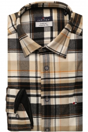 JupiterFlanellenOverhemdbeigeRuit