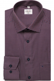 MarvelisOverhemddonkerroodBedrukt