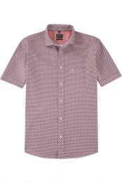 OLYMPCasualOverhemdKortemouwrood