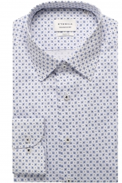 ETERNAOverhemdmiddenblauwBedrukt