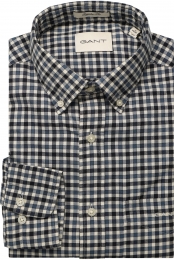 GANTOverhemdblauwRuit